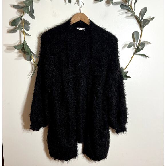 Black Eyelash Cardigan LAST CALL - Picture 1 of 5